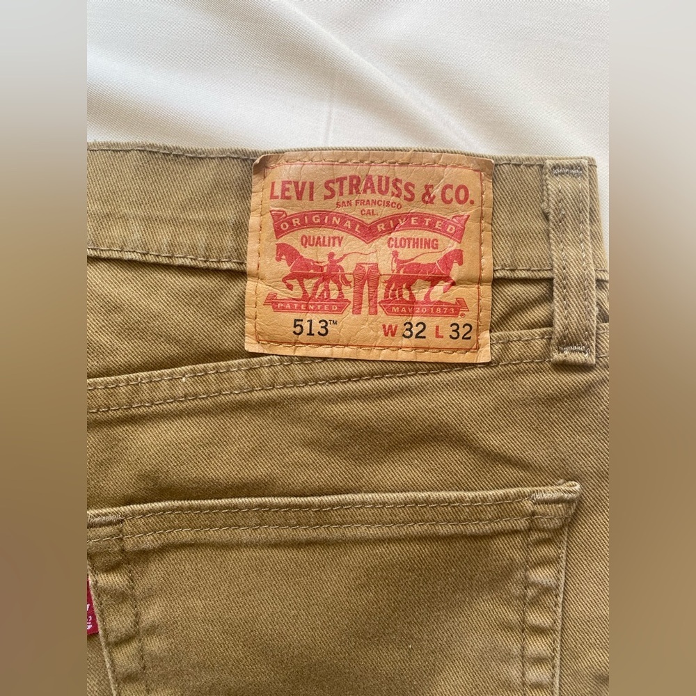 Levi’s 513 Men Yellow Jeans 32*32 - Picture 4 of 10